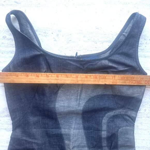 Kenzo Jeans Womens Sleeveless Cotton Dress Abstract Pattern Bulgaria Size 38 SM - Picture 6 of 8